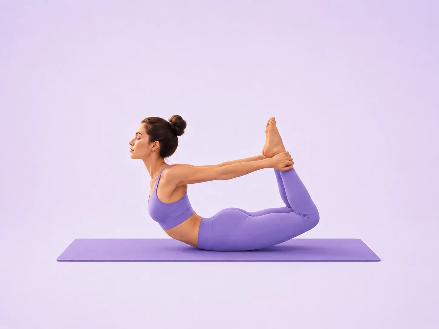 Bow yoga pose