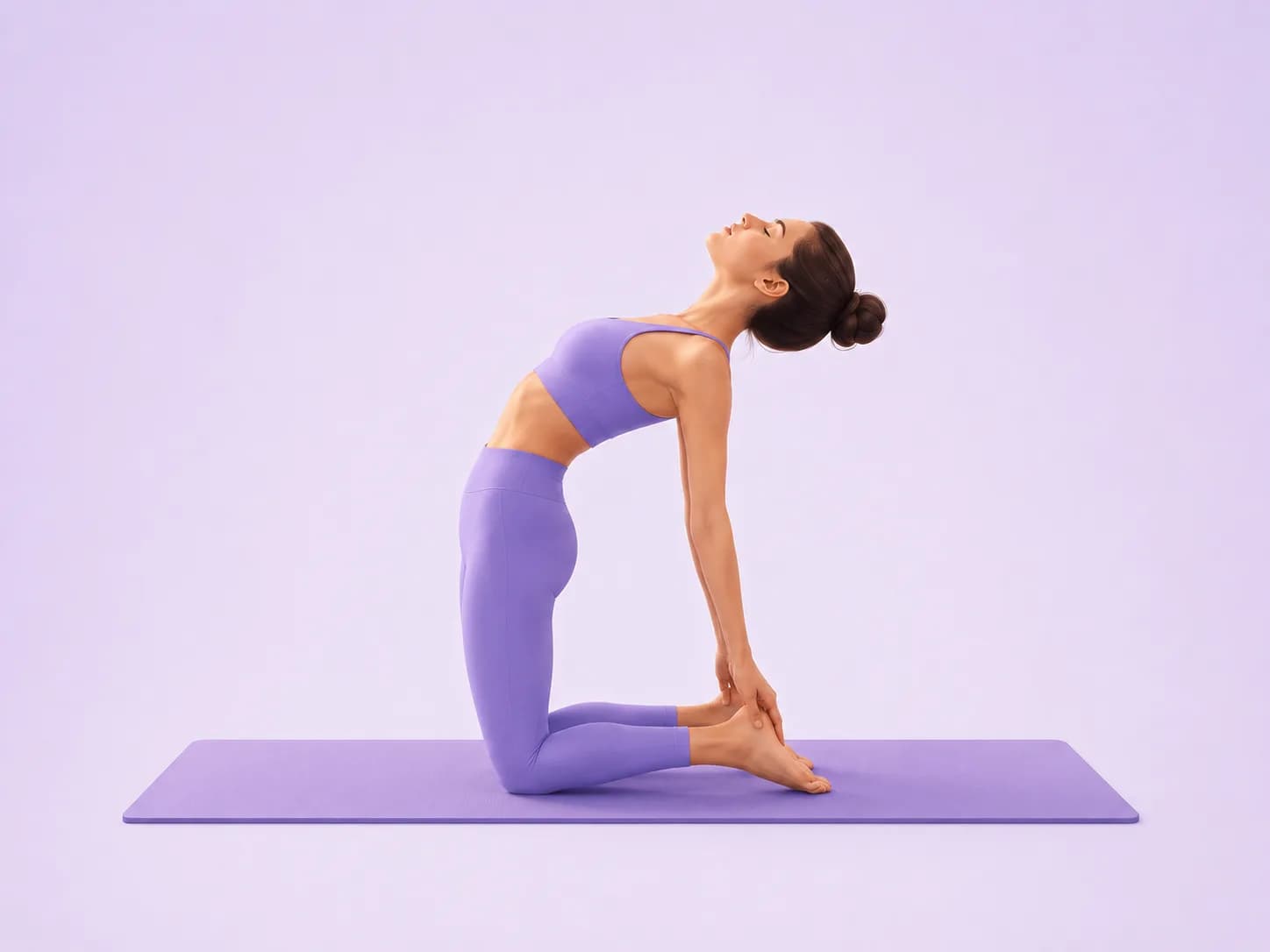 Camel yoga pose