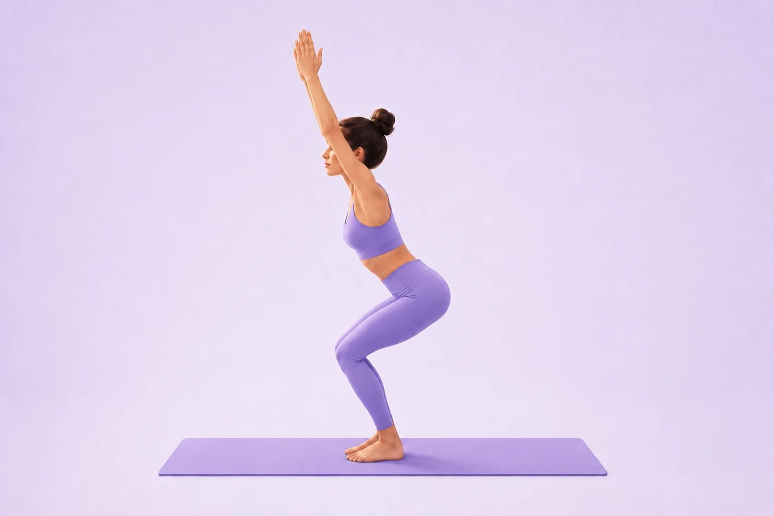 Chair yoga pose