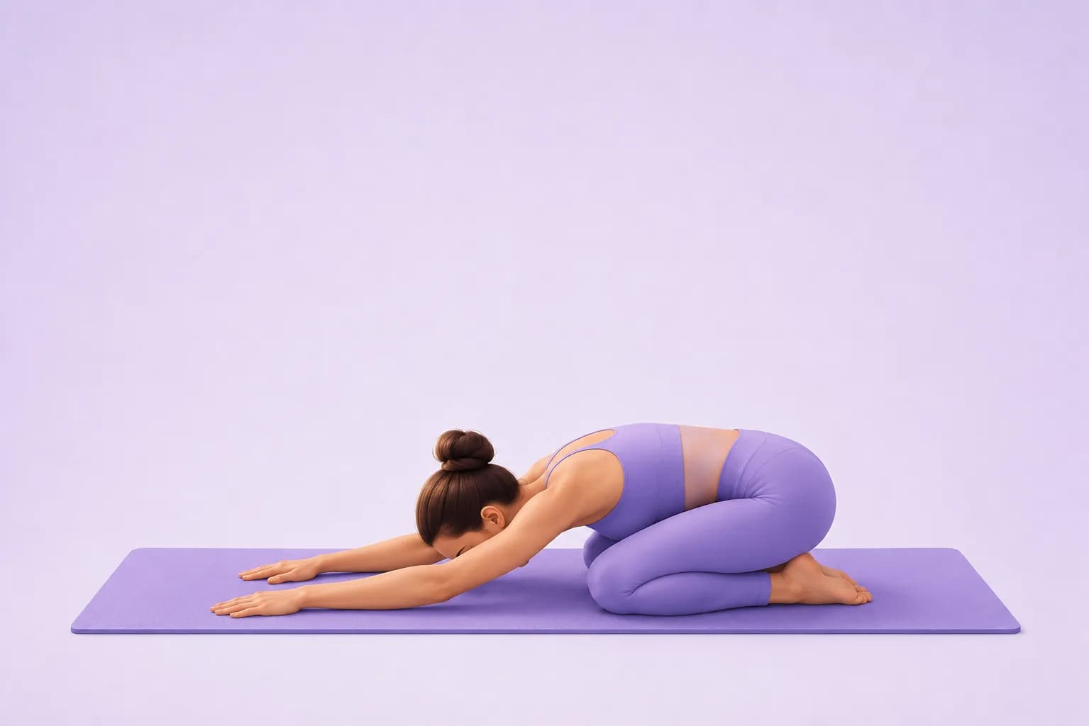 Child's yoga pose