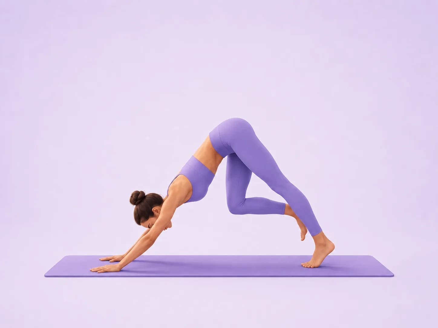 Dynamic Downward Facing Dog yoga pose