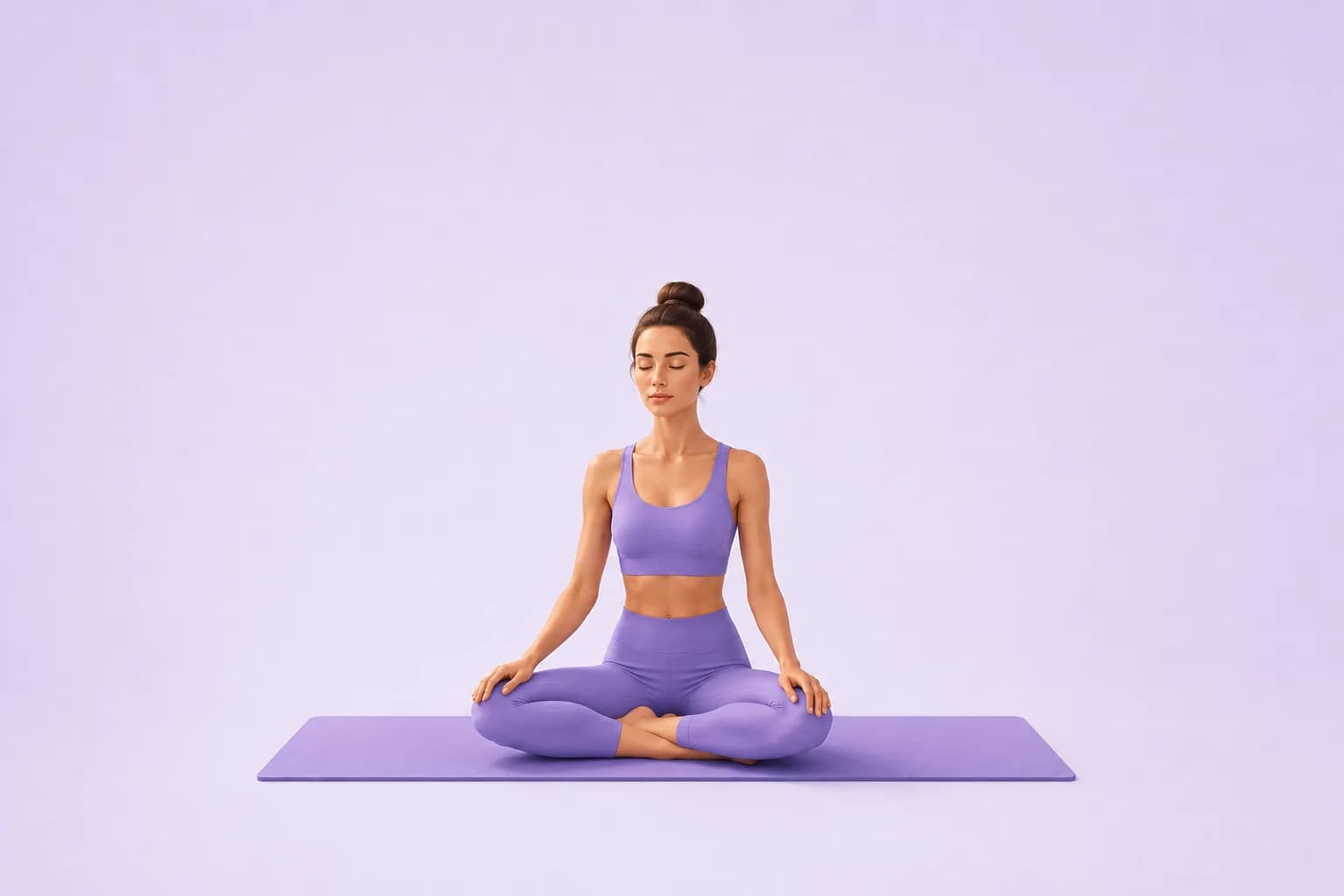 Easy yoga pose