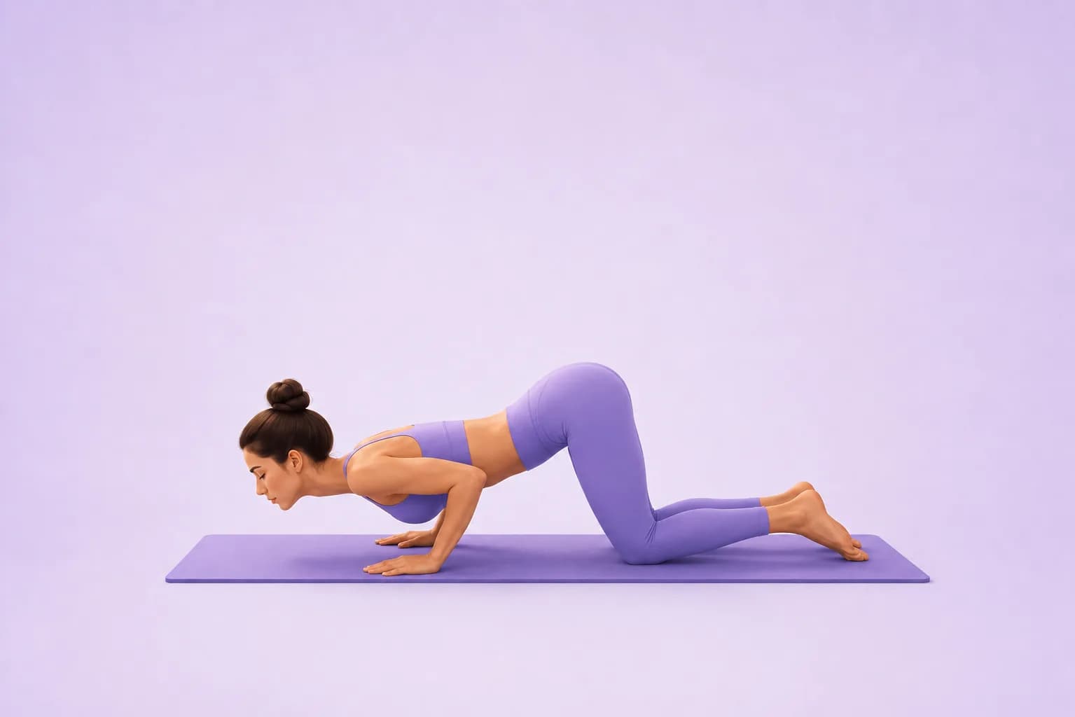 Eight Point yoga pose