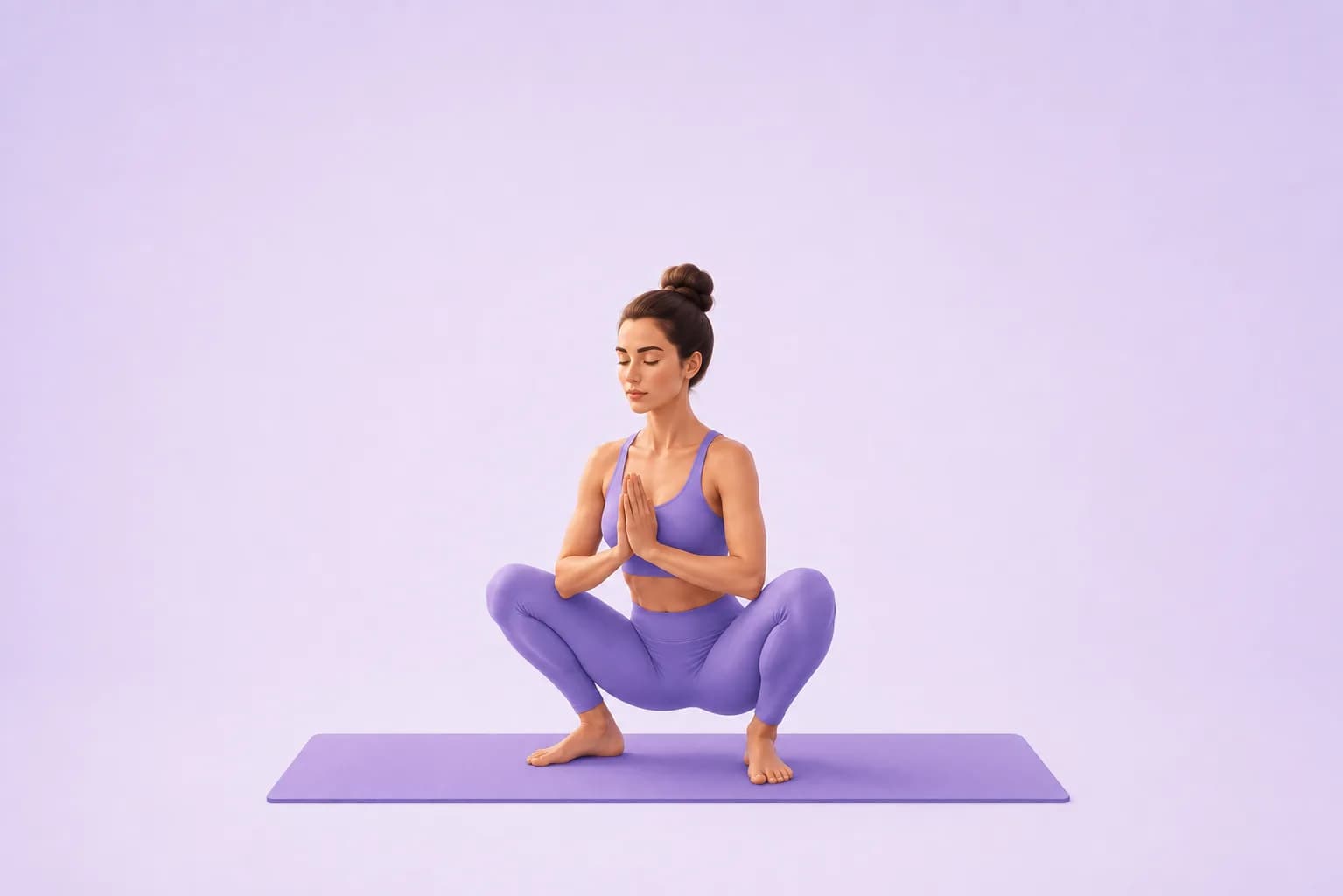 Garland yoga pose