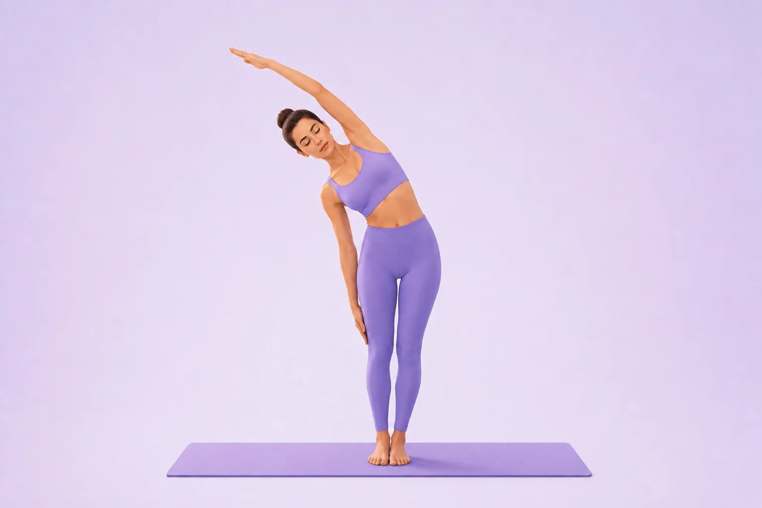 Halfway Side Stretch yoga pose