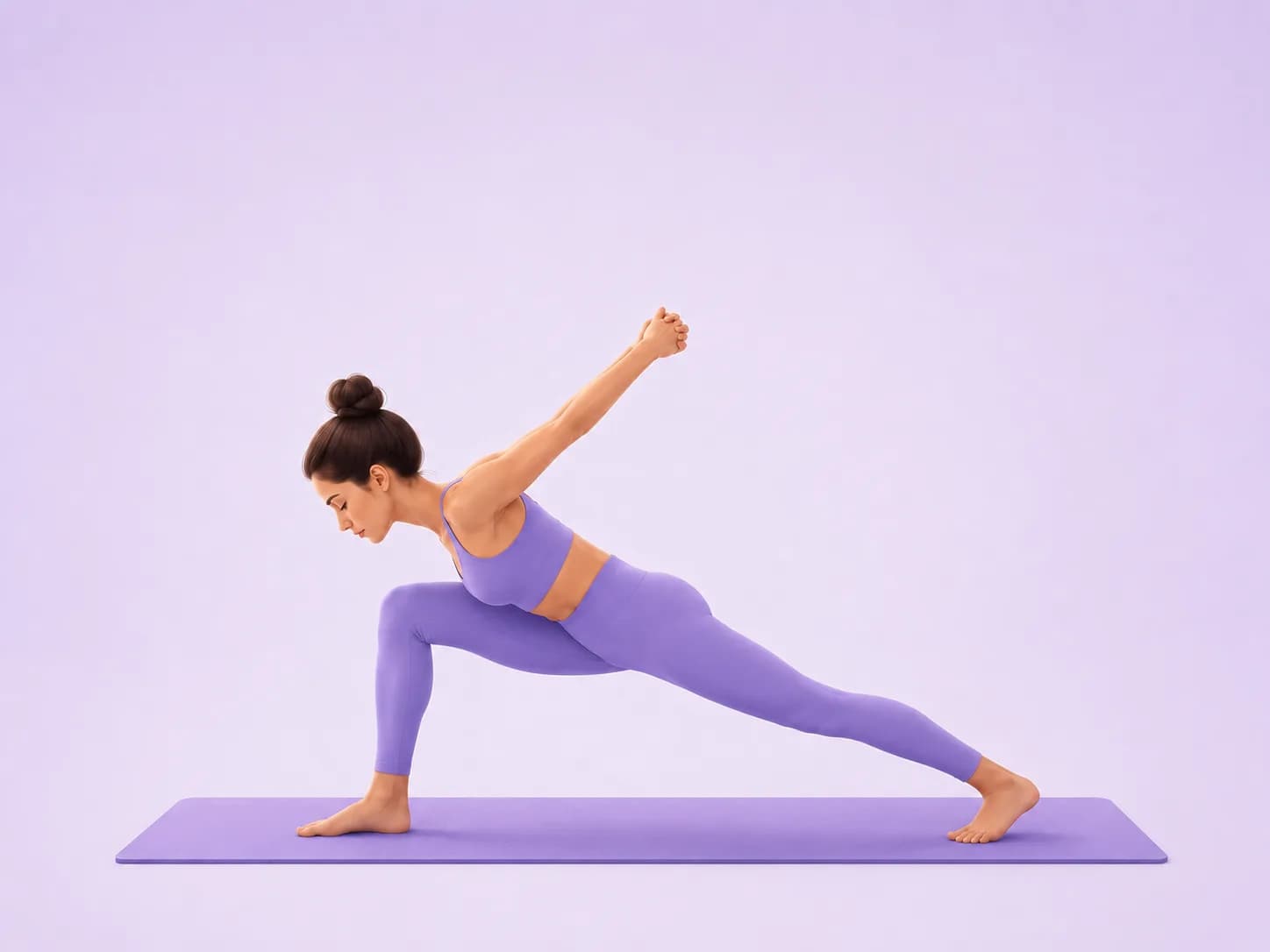 Humble Warrior yoga pose