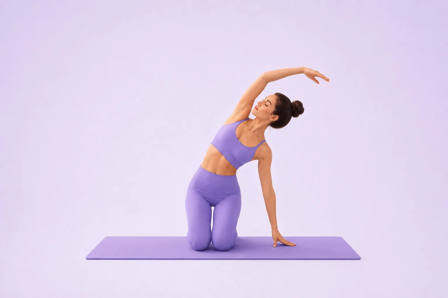 Kneeling Side Bends yoga pose