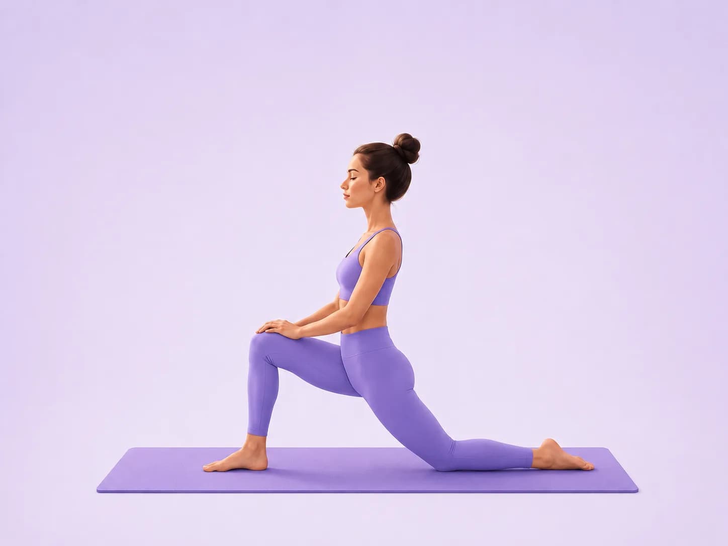 Low Lunge Hands To Knee yoga pose