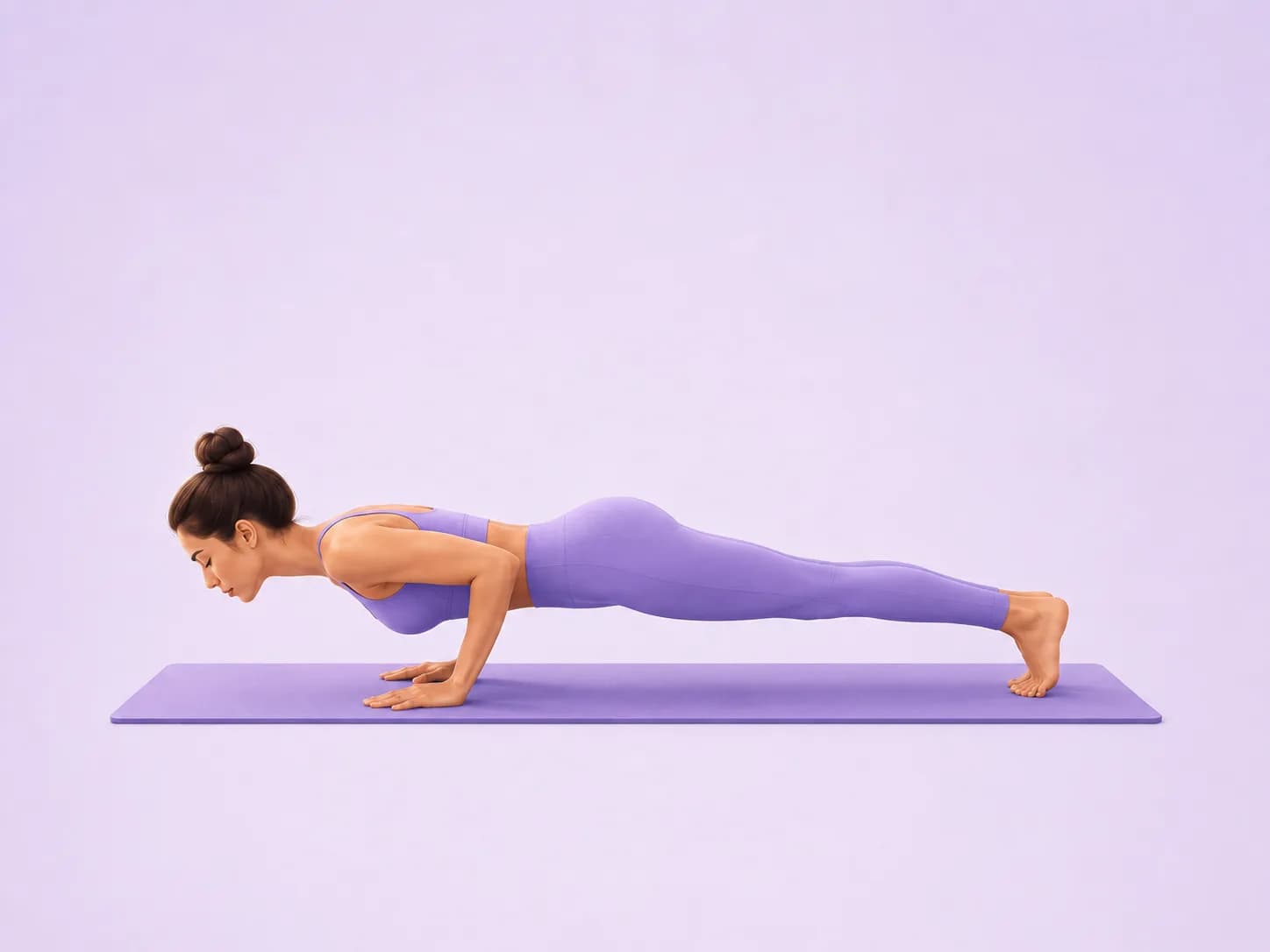 Low Push Up yoga pose