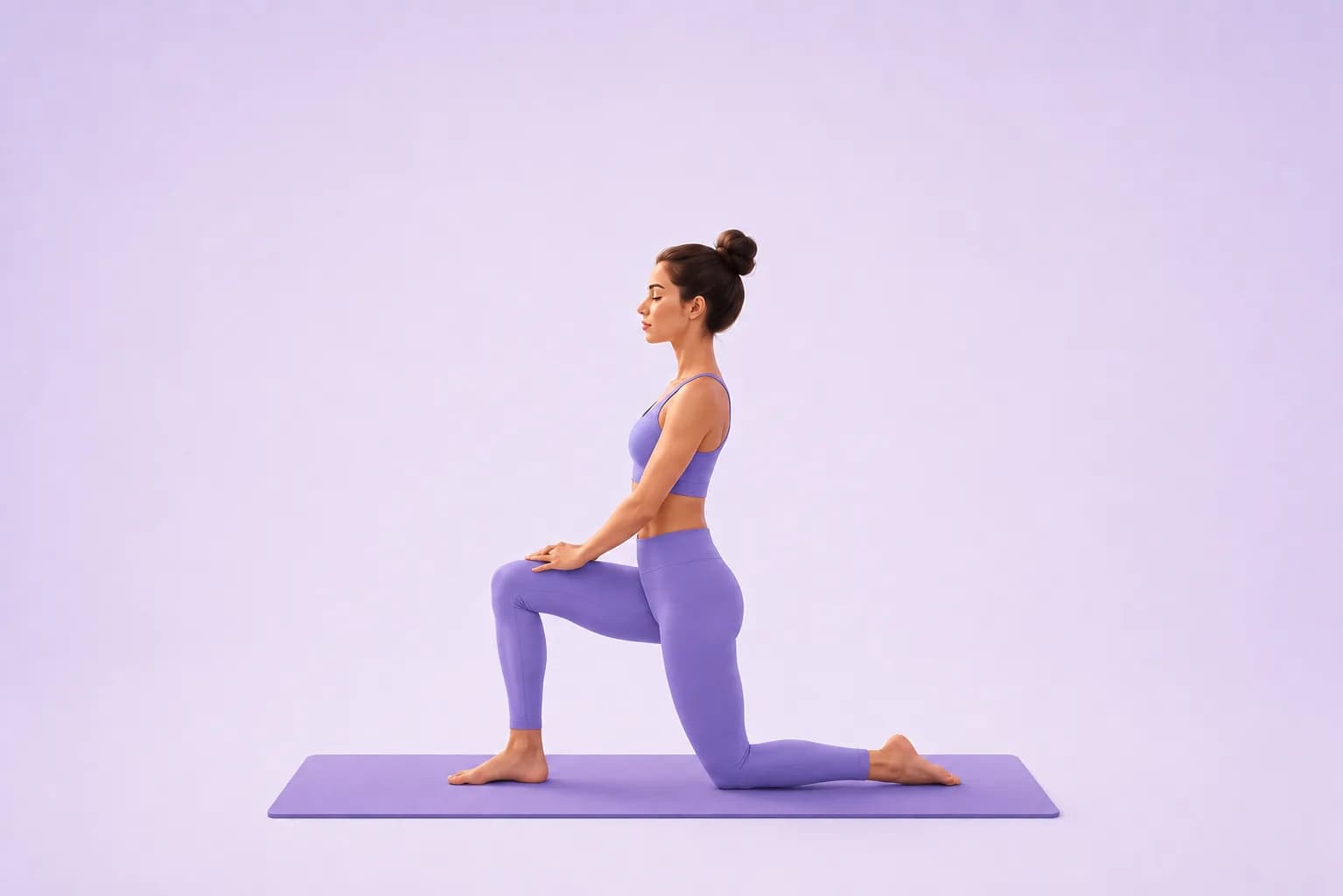 Lunge On The Knee yoga pose