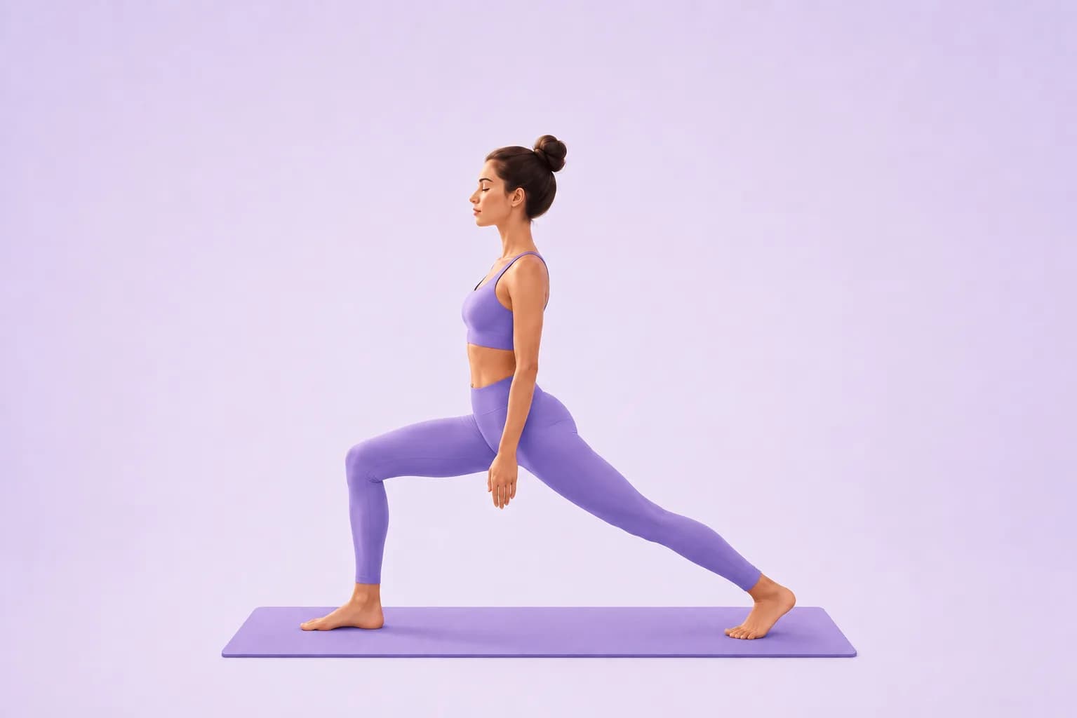 Lunge yoga pose