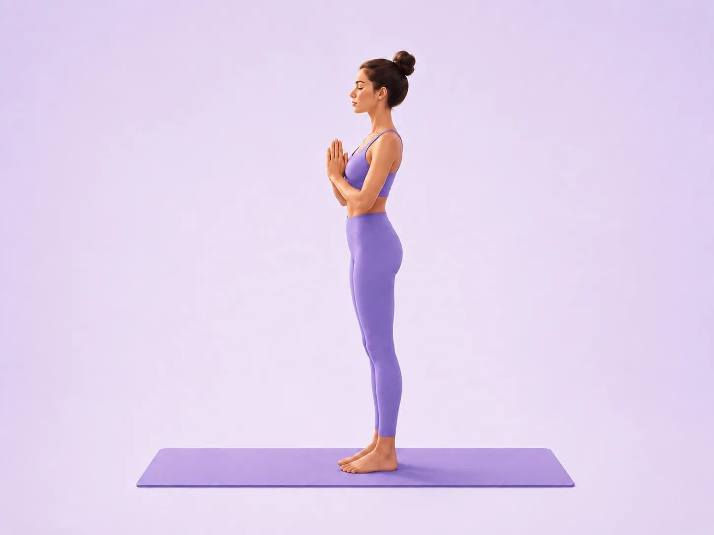 Prayer yoga pose