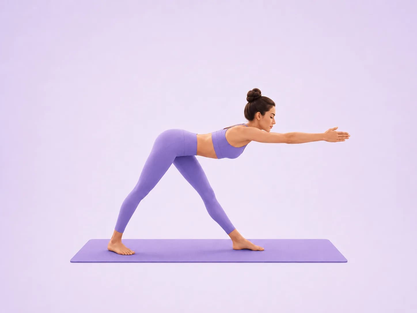 Pyramid With Arms Extended yoga pose