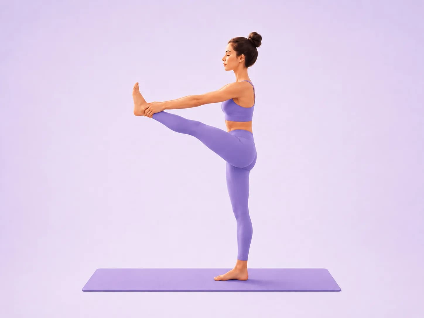 Raised Leg yoga pose