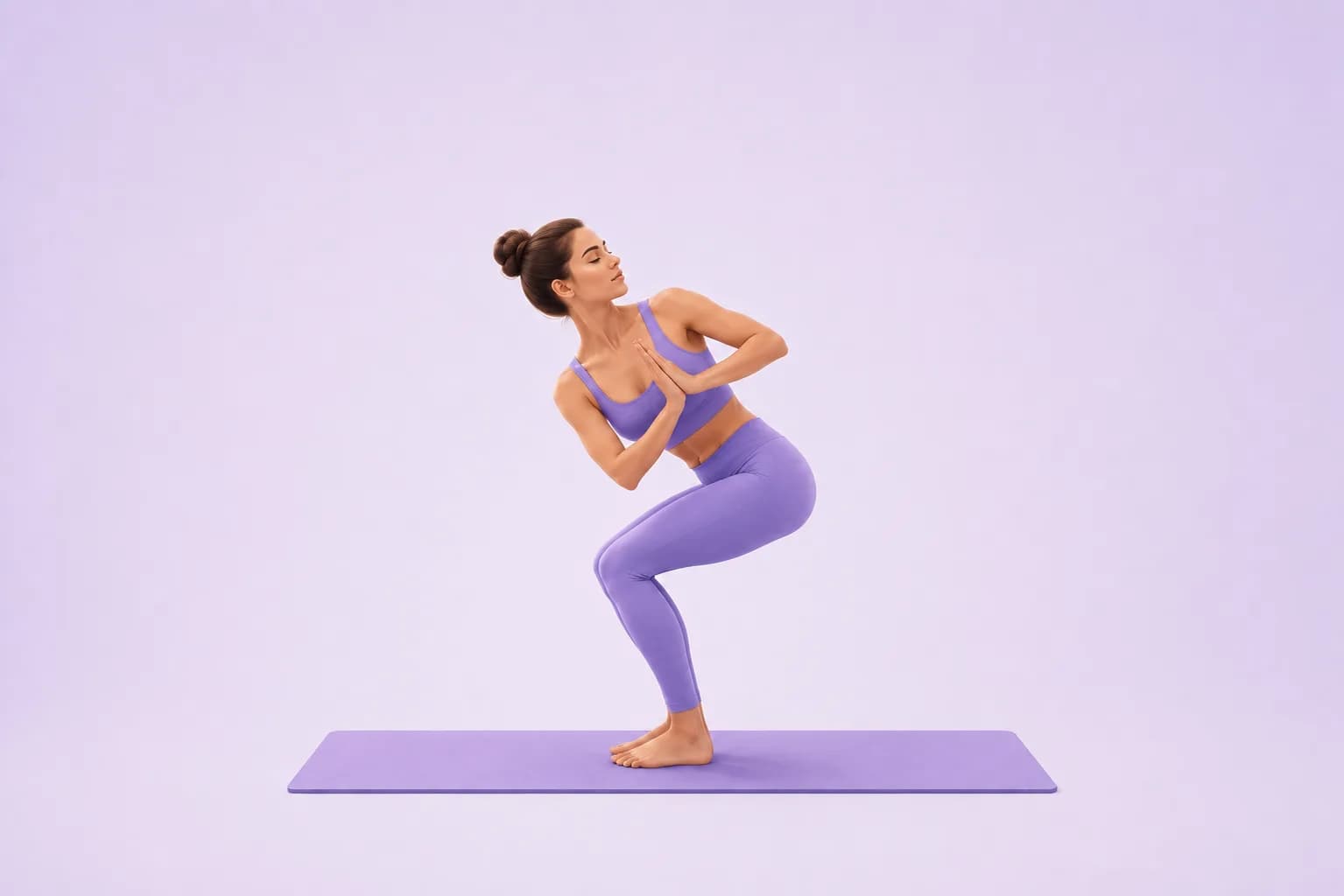 Revolved Chair yoga pose