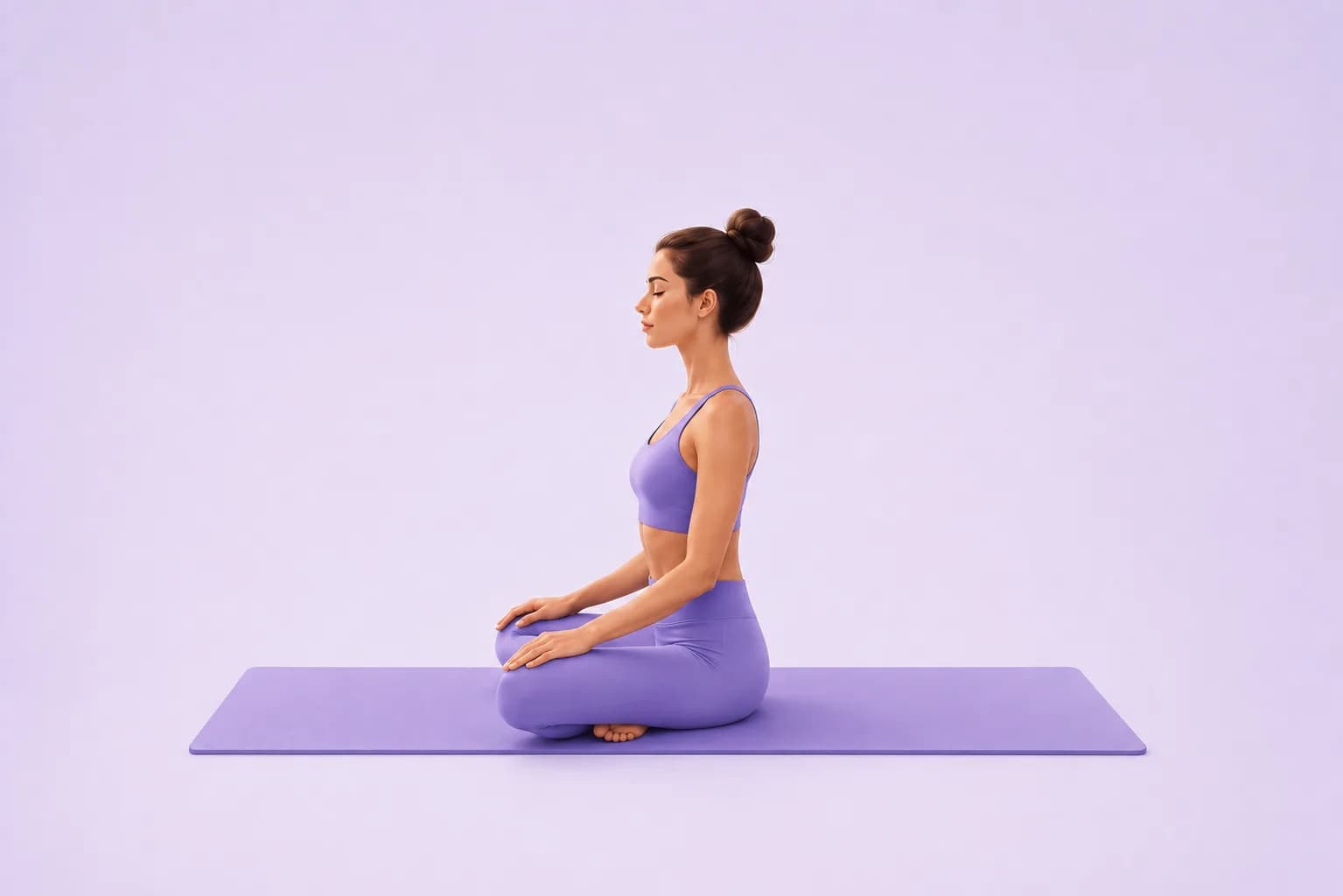 Seated yoga pose