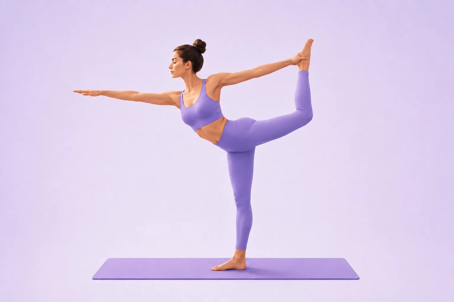 Standing Bow yoga pose