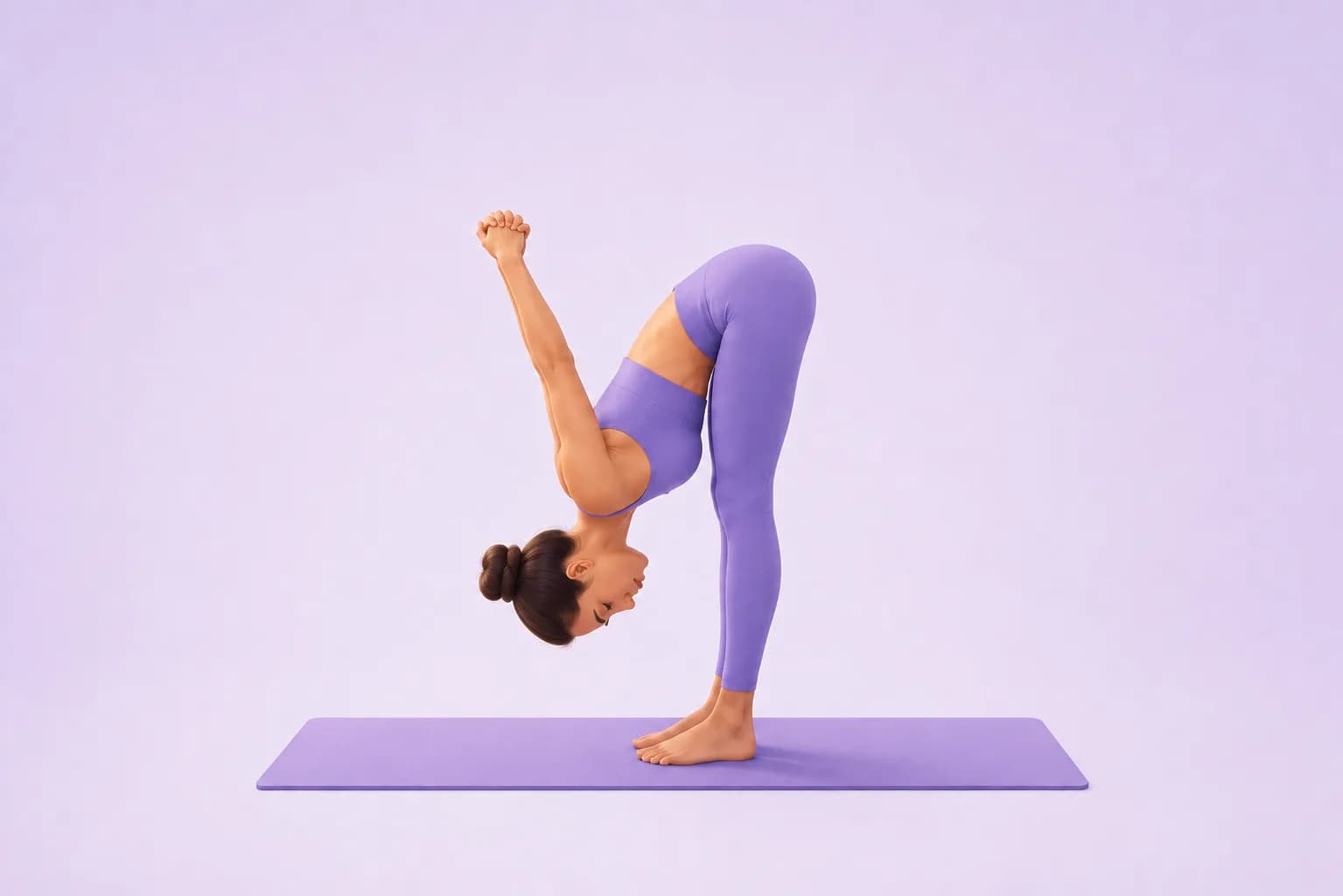 Standing Forward Bend With Shoulder Opener yoga pose