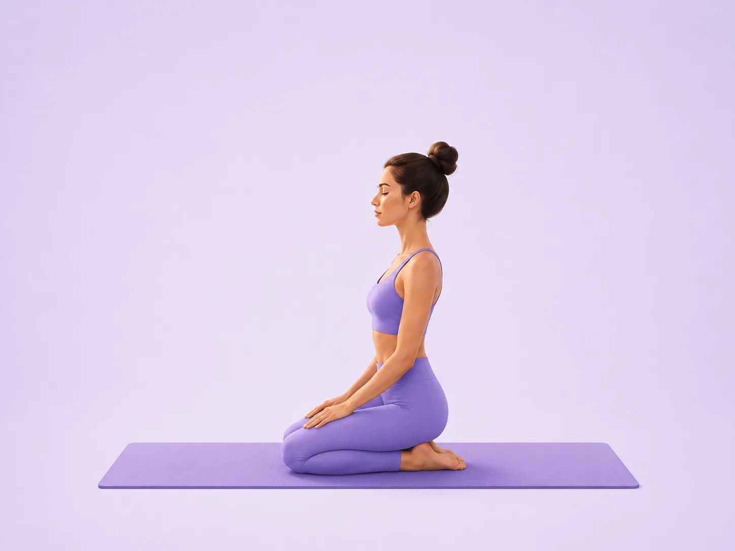 Thunderbolt yoga pose