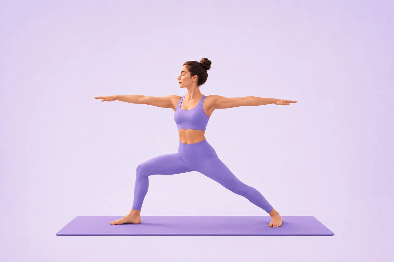 Warrior II yoga pose