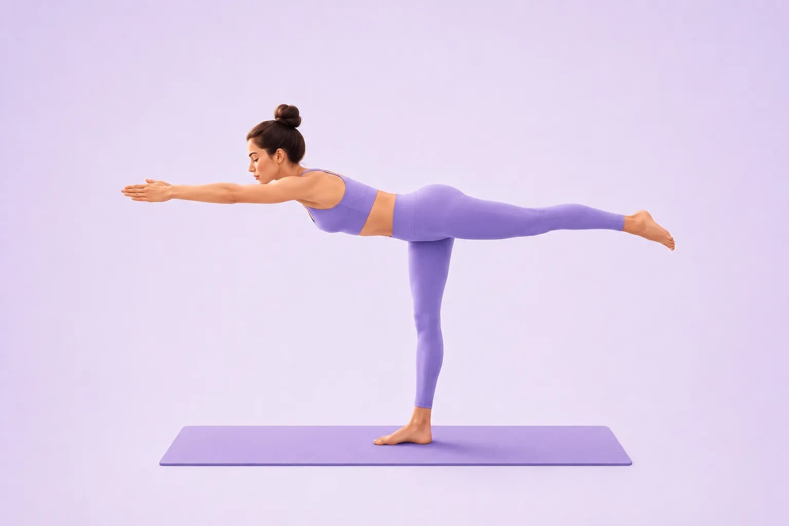 Warrior III yoga pose